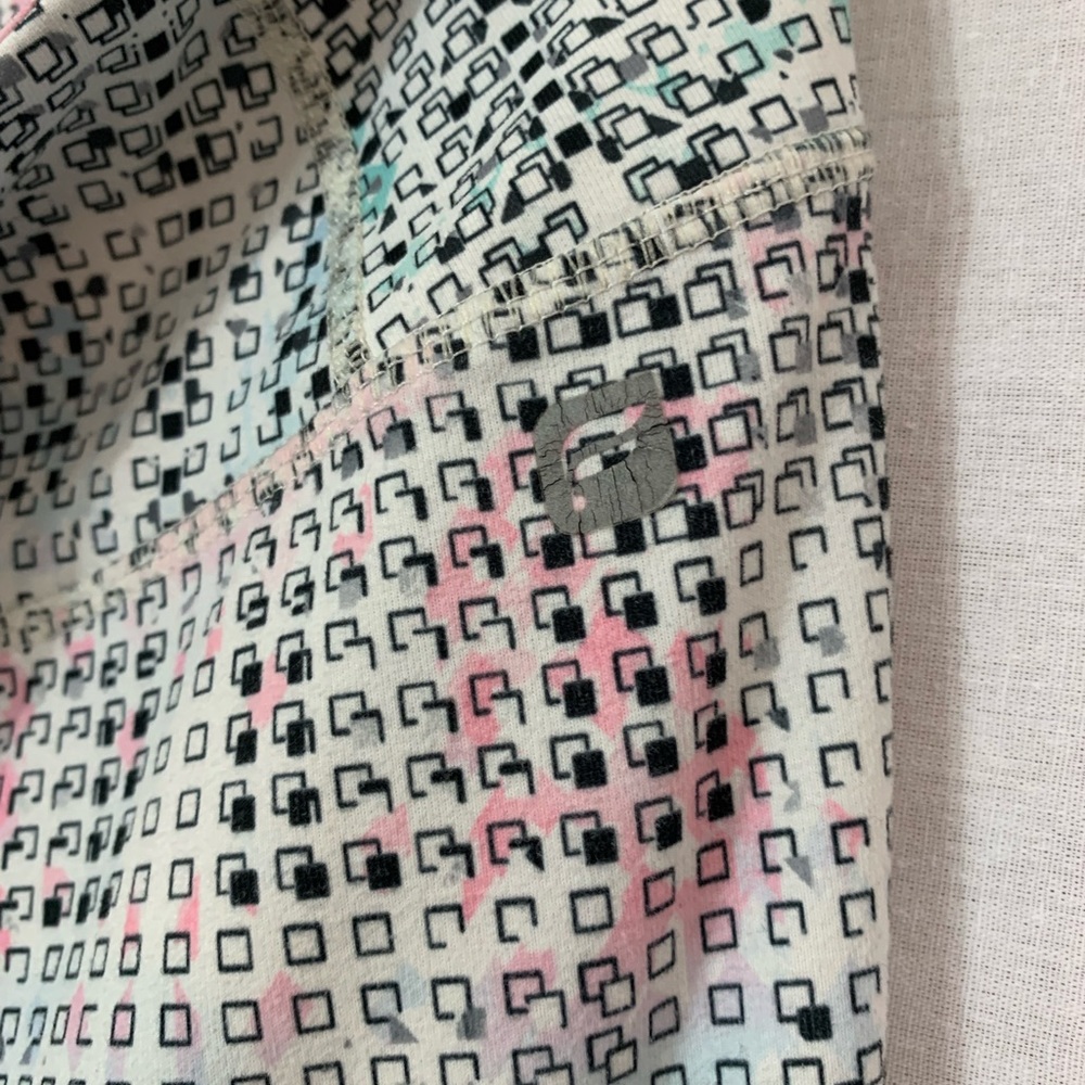 Fabletics Leggings Size Large Coded Print Mid Rise - image 5
